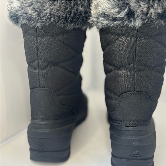 Kamik Women's Black Winter Boots with Faux Fur Trim NWT - Picture 3 of 8